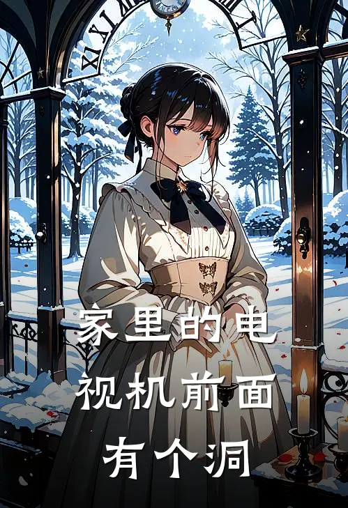 家里的电视机前面有个洞