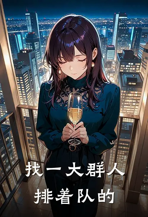 找一大群人排着队的